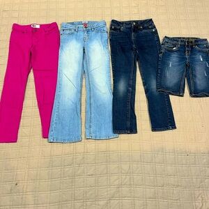 Justice girls size 8 pants shorts bundle!